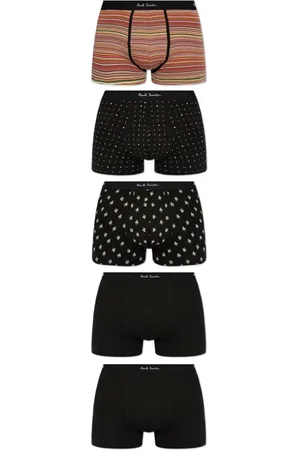 Paul Smith Homme, Sous-vêtements, Multicolore, Taille: S Lot de cinq boxers en coton