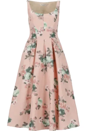 Serafini Femme, Robes, Rose, Taille: 38 FR Robe en lin rose avec poches