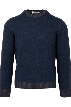 Gran Sasso Homme, Pulls, Bleu, Taille: M Pull de luxe en mélange de laine