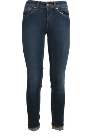 Dondup Femme, Jeans, Bleu, Taille: W28 Jean Skinny en Coton Longueur Cheville