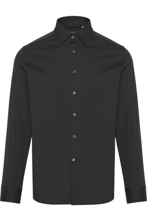 corneliani Homme, Chemises, Noir, Taille: XL Chemise en Coton Stretch