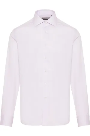 corneliani Homme, Chemises, Violet, Taille: XL Chemise en coton italienne