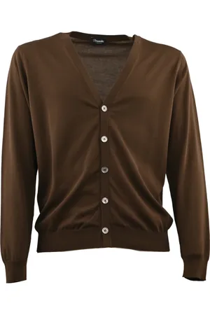 DRUMOHR Homme, Pulls, Vert, Taille: L Tricots en Coton et Pulls