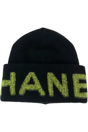 CHANEL Femme, Pre-owned, Noir, Taille: ONE Size Pre-owned Toile chapeaux
