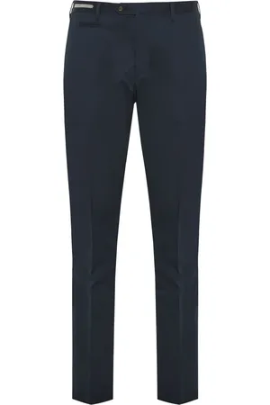 corneliani Homme, Pantalons, Bleu, Taille: 2XL Pantalon en coton avec poches latérales et arrière
