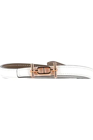 Hermès Femme, Pre-owned, Blanc, Taille: ONE Size Pre-owned Cuir ceintures