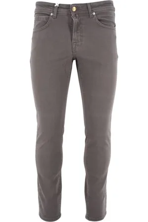 Briglia 1949 Homme, Pantalons, Gris, Taille: S Jean Gris Bull Cream 5 Poches