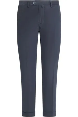 Briglia 1949 Homme, Pantalons, Bleu, Taille: M Pantalon Bleu Logo Slim Fit