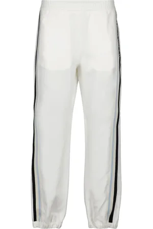 Moncler Femme, Pantalons, Blanc, Taille: 36 FR Pantalon de jogging avec logo et taille élastique