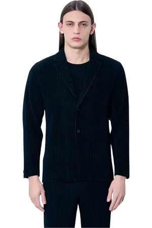 Issey Miyake Homme, Vestes, Noir, Taille: L Blazer Plissé