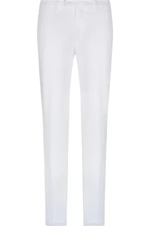 Boglioli Homme, Pantalons, Blanc, Taille: M Pantalon Chino Moderne