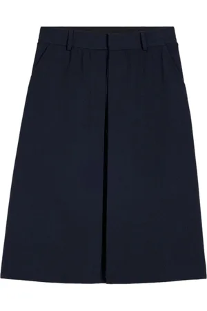 Ami Femme, Shorts, Bleu, Taille: 38 FR Short Large Bleu Marine avec Panneaux