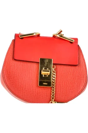 Chloé Femme, Pre-owned, Rouge, Taille: ONE Size Pre-owned Cuir sacs-ports-paule