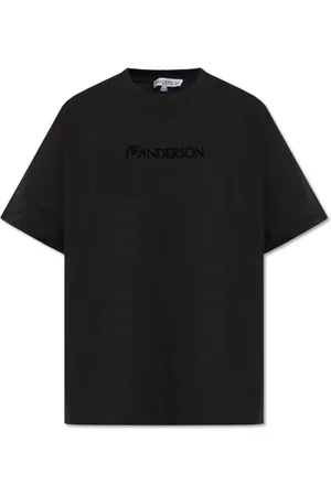 J.W.Anderson Homme, Tops, Noir, Taille: L T-shirt avec Logo