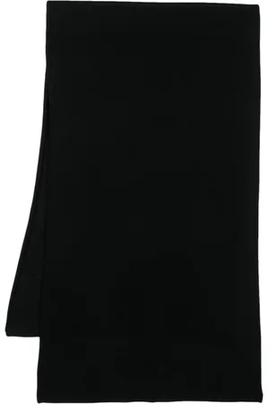 Allude Femme, Accessoires, Noir, Taille: ONE Size Écharpe en tricot plat
