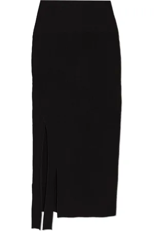 Victoria Beckham Femme, Jupes, Noir, Taille: 42 FR Jupe côtelée
