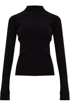 Victoria Beckham Femme, Tops, Noir, Taille: 36 FR Haut côtelé