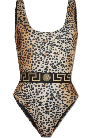 VERSACE Femme, Maillots de bain, , Taille: 38 FR Maillot de bain une pièce avec imprimé animalier