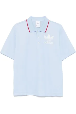 adidas Femme, Tops, Bleu, Taille: 40 FR Polo à manches courtes lumineux