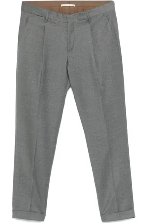 Briglia 1949 Homme, Pantalons, Gris, Taille: M Pantalon Slim Fit en Laine Grise