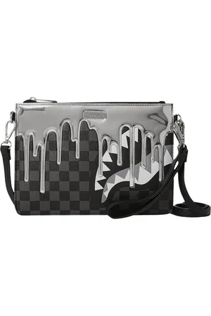 Sprayground Femme, Sacs, Multicolore, Taille: ONE Size Pochette Unisexe Metallic Drips