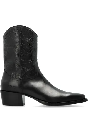 Dsquared2 Homme, Chaussures, Noir, Taille: 40 EU Bottes de cowboy en cuir