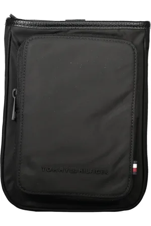 Tommy Hilfiger Homme, Sacs, Noir, Taille: ONE Size Sac Bandoulière Noir avec Fermeture Éclair