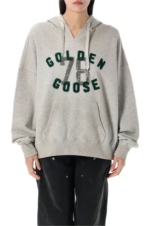 Golden Goose Femme, Sweatshirts et sweats à capuche, Gris, Taille: 36 FR Vintage Journey Sweat à capuche
