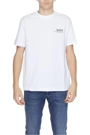 sunseeker Homme, Tops, Blanc, Taille: S T-shirt en Coton Blanc Collection Homme
