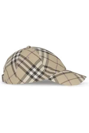 Burberry Femme, Accessoires, Brun, Taille: M Casquettes Baseball à Carreaux