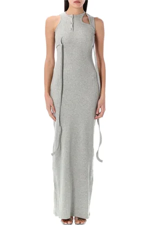 OTTOLINGER Femme, Robes, Gris, Taille: 40 FR Robe Maxi Débardeur Argent Melange