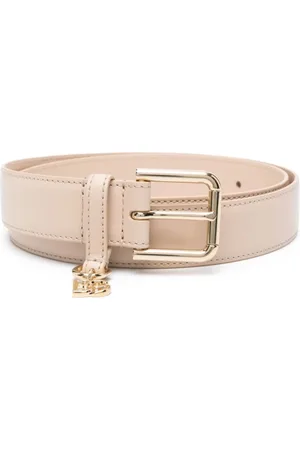 Dolce & Gabbana Femme, Accessoires, Rose, Taille: 80 CM Ceinture Rose en Cuir Accessoires Femme