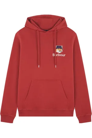 Barbour Homme, Sweatshirts et sweats à capuche, Rouge, Taille: M Collection de Pulls Élégants