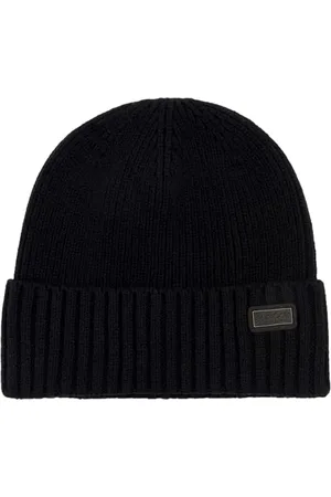 Barbour Unisex, Accessoires, Noir, Taille: ONE Size Bonnet Tricot Chester Noir