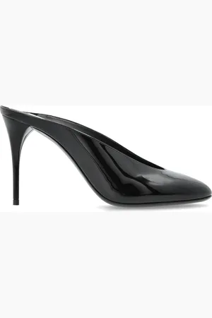 Alaïa Femme, Chaussures, Noir, Taille: 37 EU Mules à talons en cuir verni