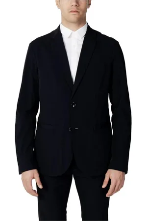 Armani Exchange Homme, Vestes, Bleu, Taille: S Blazer en Coton Classique pour Homme