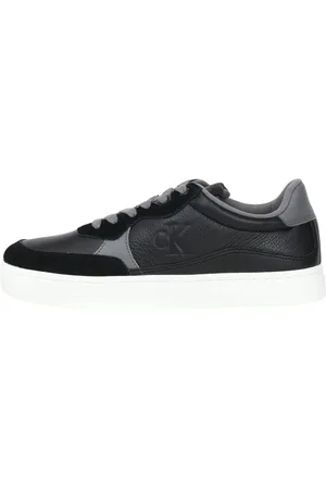 Calvin Klein Homme, Chaussures, Noir, Taille: 46 EU Baskets Noires avec Détail en Daim