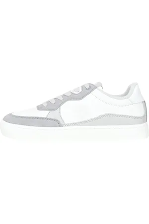 Calvin Klein Homme, Chaussures, Blanc, Taille: 40 EU Baskets Blanches avec Détails en Daim