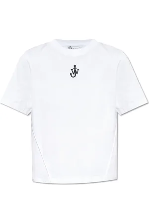 J.W.Anderson Femme, Tops, Blanc, Taille: 36 FR T-shirt avec Logo