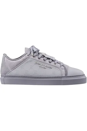 Benjamin Berner Homme, Chaussures, Gris, Taille: 42 EU Monogramme Logo Ice Grey Design Élégant