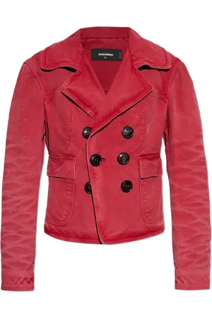 Dsquared2 Femme, Vestes, Rouge, Taille: 38 FR Veste en jean