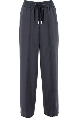 PESERICO SIGN Femme, Pantalons, Bleu, Taille: 40 FR Pantalon Jogger Sportif à Taille Haute
