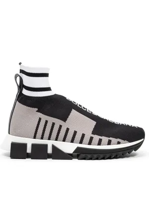 Dolce & Gabbana Femme, Chaussures, Multicolore, Taille: 38 EU Baskets montantes en maille élastique