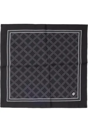 Dolce & Gabbana Homme, Accessoires, Noir, Taille: ONE Size Pochette de Poche à Imprimé Géométrique