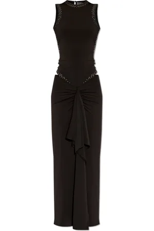 The Attico Femme, Robes, Noir, Taille: 36 FR Robe avec Finition Décorative