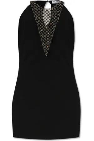 The Attico Femme, Robes, Noir, Taille: 36 FR Robe avec finition décorative