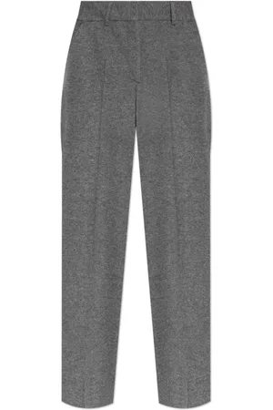 OFFICINE GENERALE Femme, Pantalons, Gris, Taille: 38 FR Pantalon en laine à jambes larges