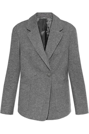 OFFICINE GENERALE Femme, Vestes, Gris, Taille: 36 FR Blazer croisé