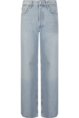 AGOLDE Femme, Jeans, Bleu, Taille: W28 Jean à jambe large et taille haute