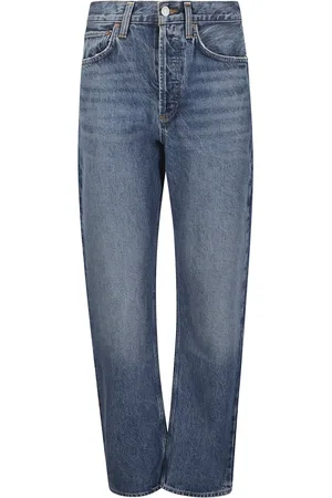 AGOLDE Femme, Jeans, Bleu, Taille: W24 Jean taille haute jambe droite